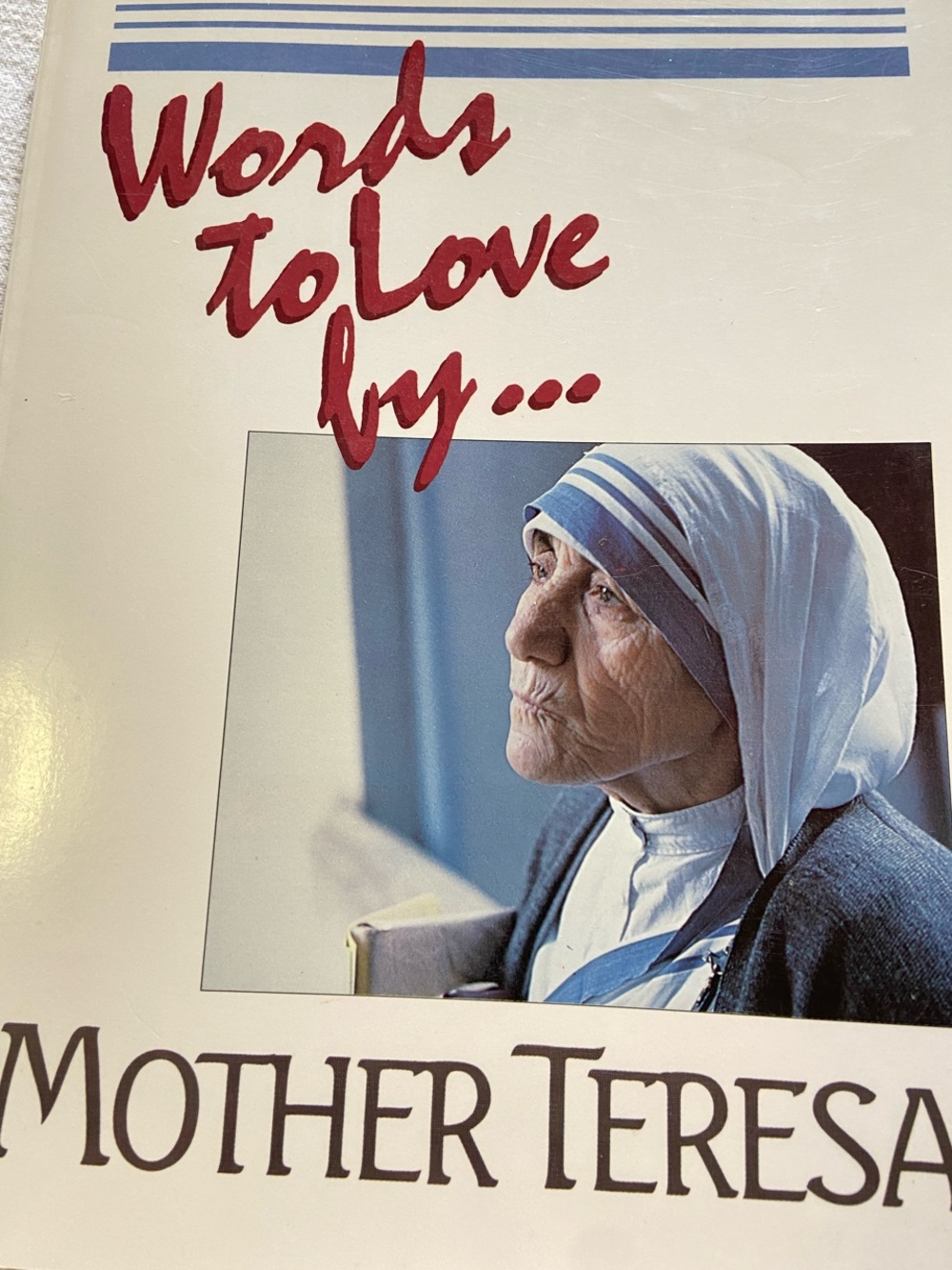 Mother Teresa Catholic Jesus Love Book Christian inspirational quote wisdom kind